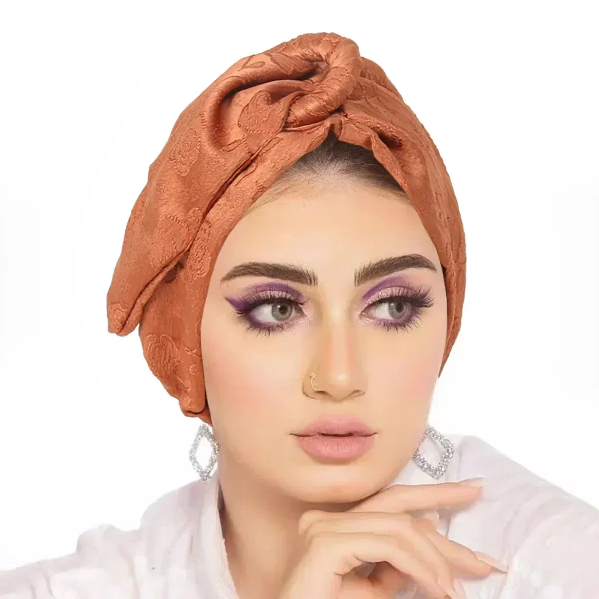 Women Sequin Knotted Turban Indian Hat Muslim Hijab Beanie Bonnet Hair Loss Headscarf Chemo Cap Headwear Bandanas Turbante Mujer - NamafadStore