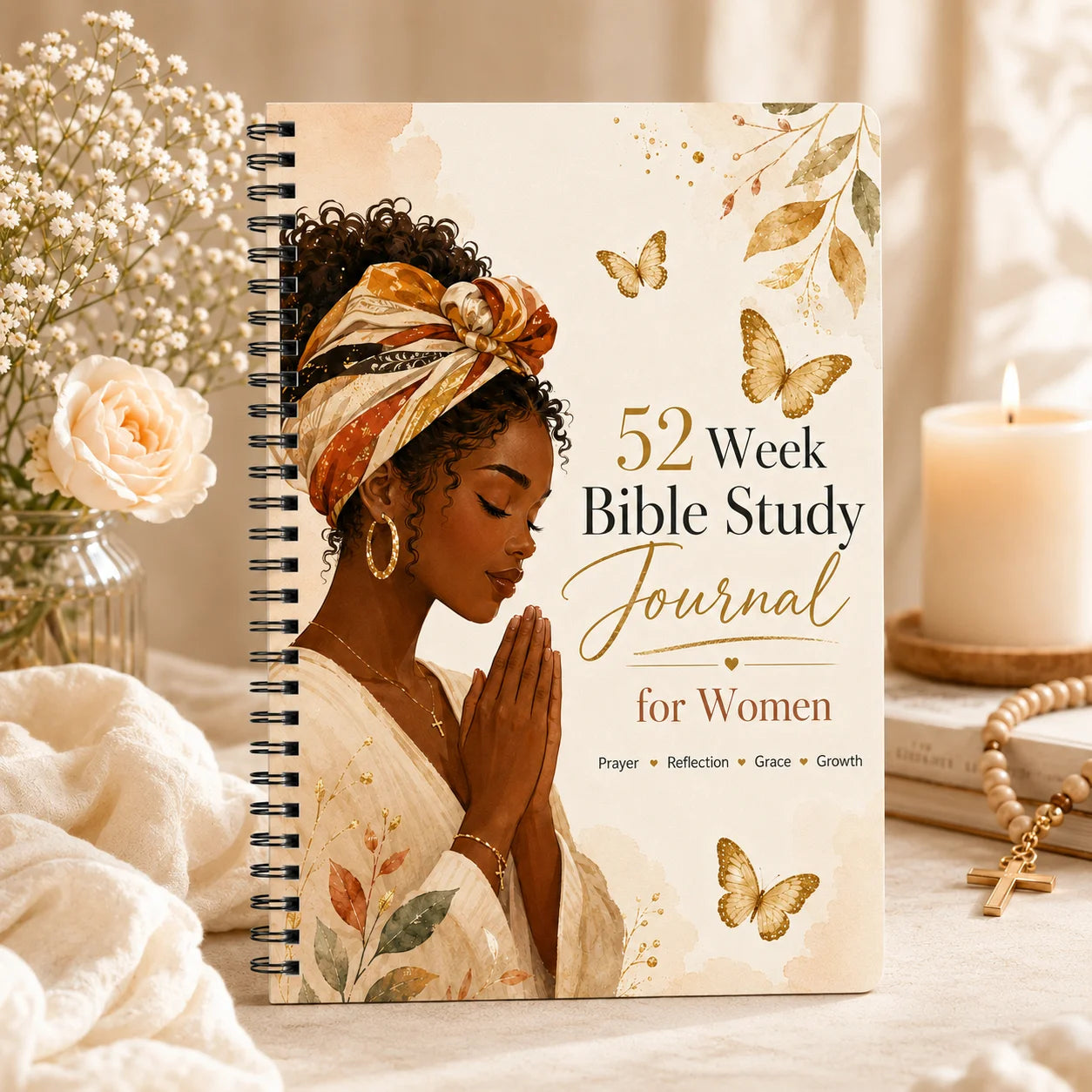 Women’s Faith Reflection Journal A5 – 52-Week Prayer & Scripture Study
