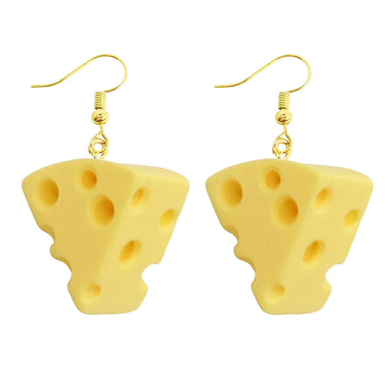 Earrings For Women Girls Cute Foods Hamburg Pizza Chicken Leg Candy Bottle Handmade Candy Kids Funny Resin