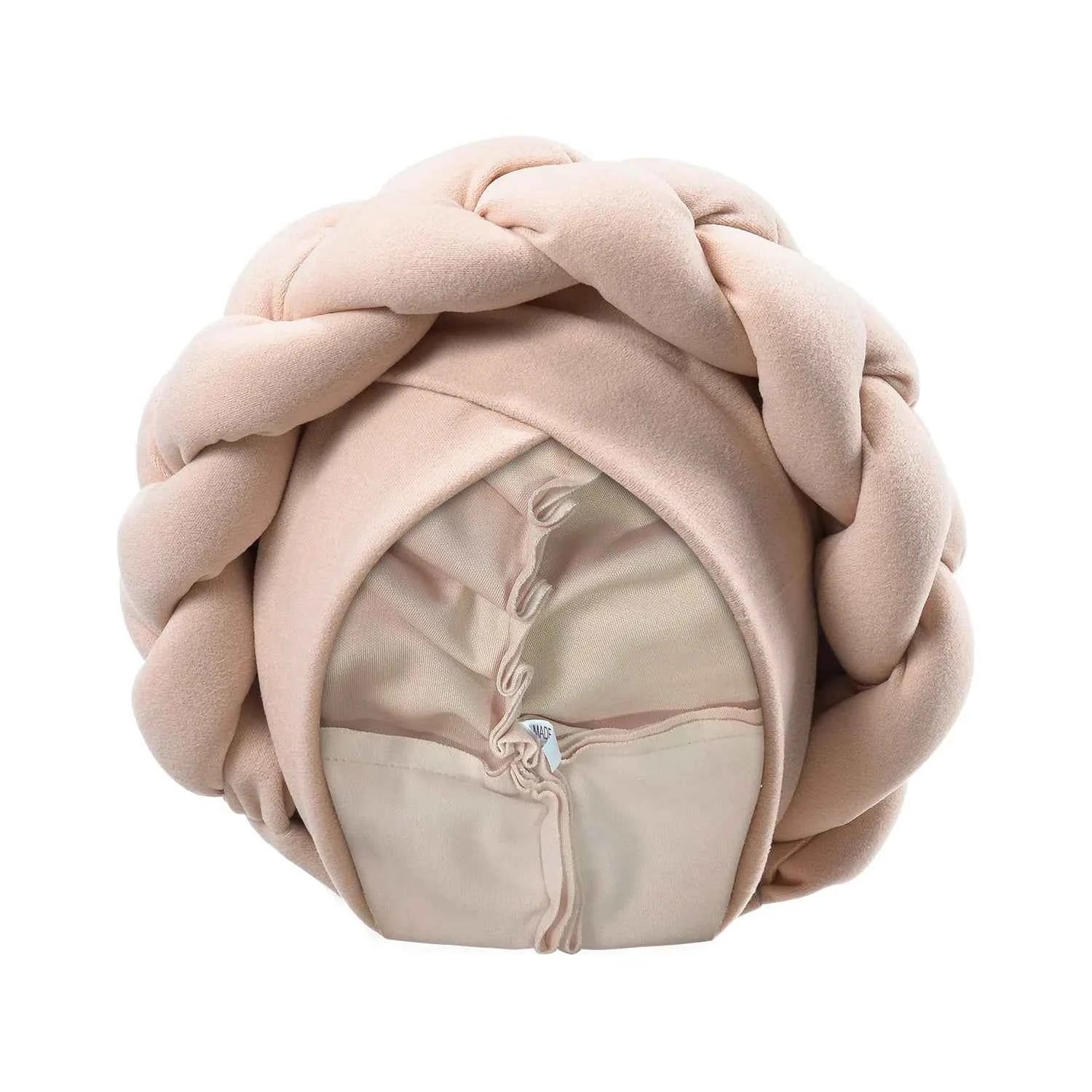 New Exaggerated Braids Turban Cap for Women African Wedding Party Headwear Hats Bonnets Headband Hat Hijab Cap