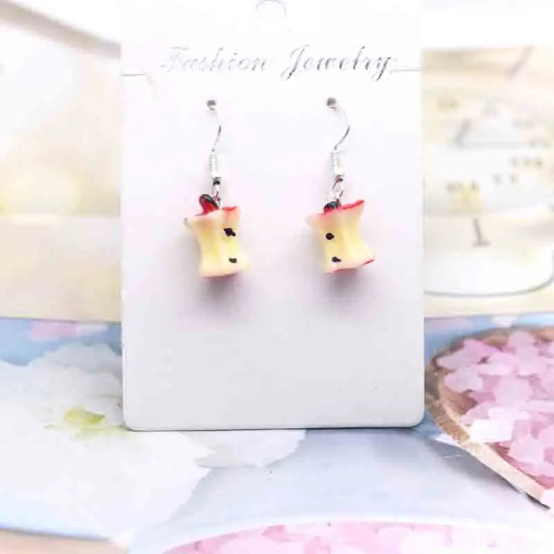 Earring For Women Resin Handmade Cute Animals Ice Cream Drinks Candy Fruits Pissa Drop Earrings Funny Gift