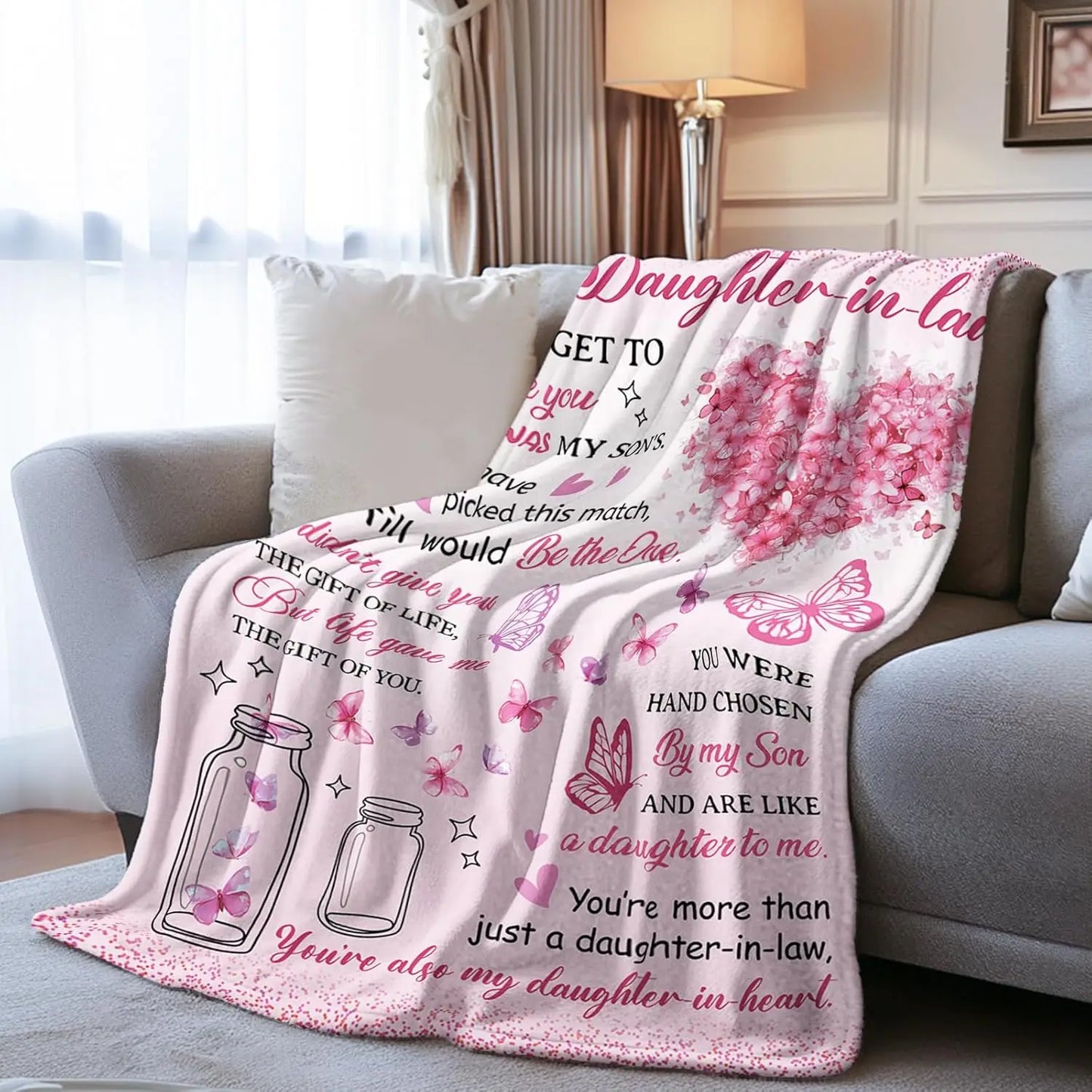 Daughter-in-Law Blanket from Mom – Heartfelt Mother’s Day Gift for Daughter
