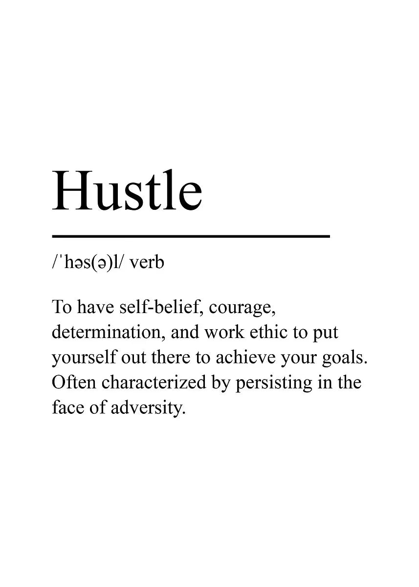White Minimalist Inspirational Phrases Poster Print Success Focus Patience Definition Canvas Painting for Home Office Wall Decor