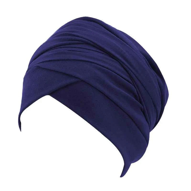 New Women Solid Color Cotton Magic Turban Hijab Head Wrap Extra Long Tube Indian Headwrap Scarf Tie Hair Loss Islamic Headwrap
