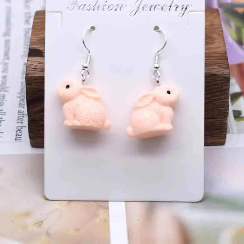 Earring For Women Resin Handmade Cartoons Animals Fruits Vegetables Kawaii Drop Earrings Funny Gifts