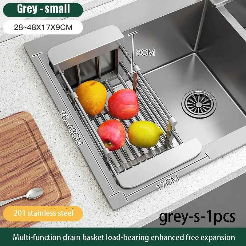 Scalable Sink Rack Dish Drying Rack Kitchen Storage Organization Tableware Drainboard Kitchens Accessories Organizer Shelf Home