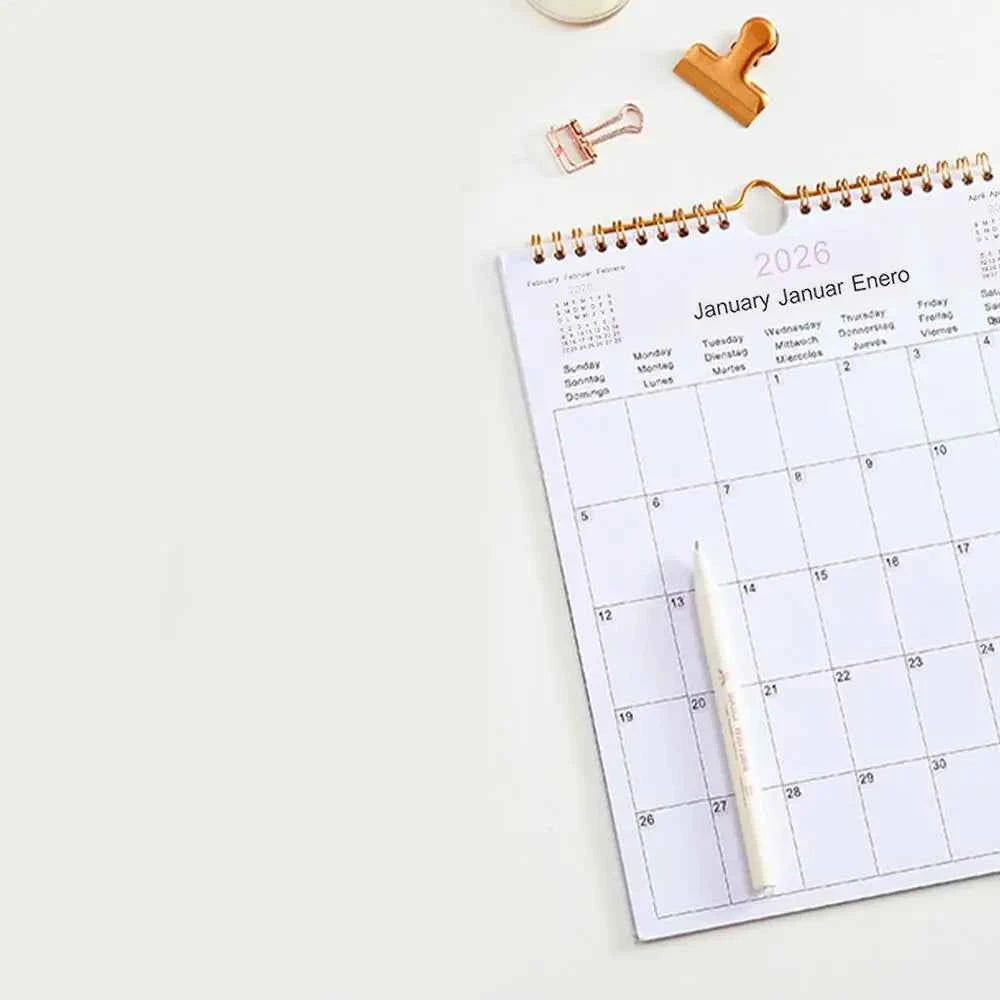 Calendar 2025 20252026 Calendar Planner Multilingual Coil Planner Agenda Organizer Scheduling For Home Office School Classroom