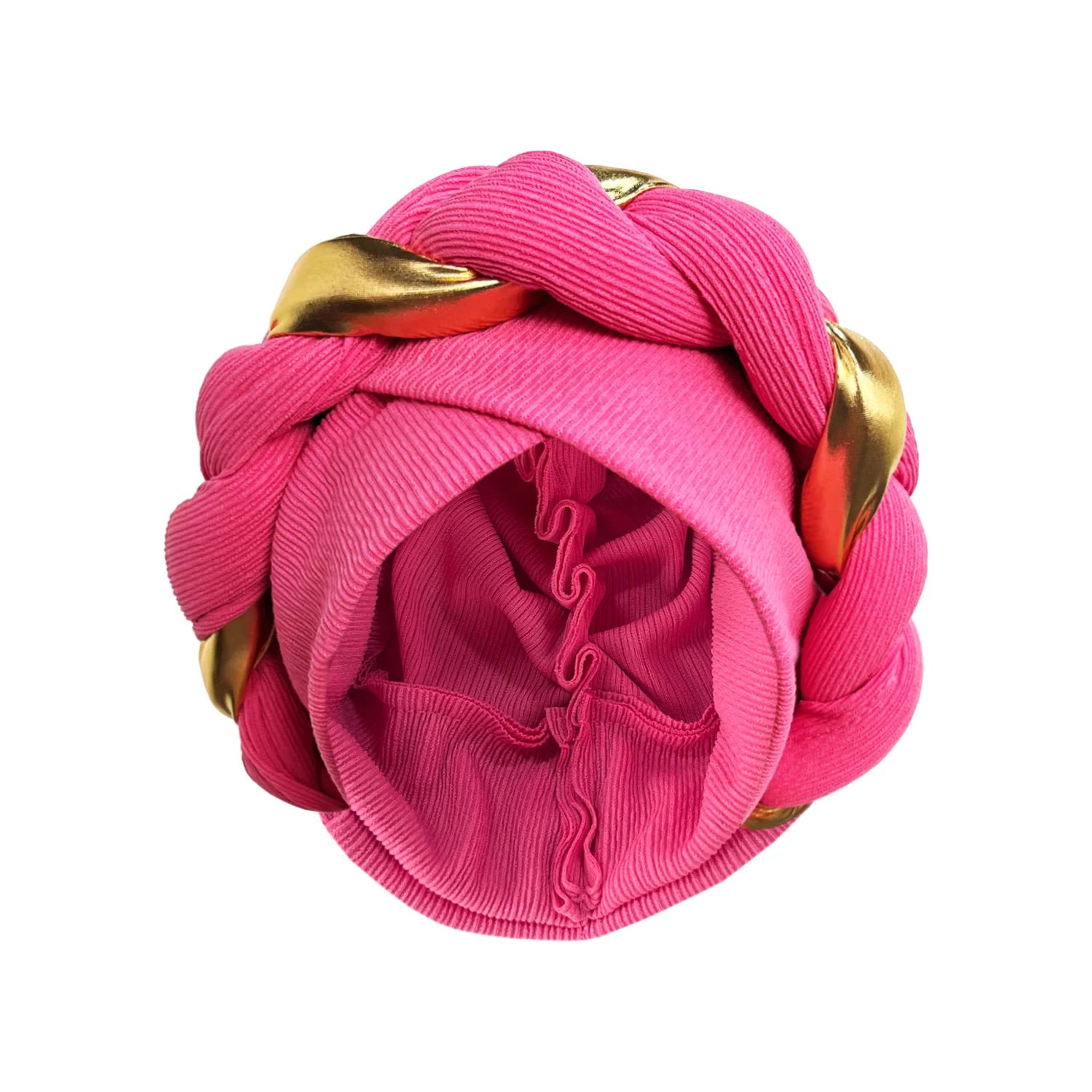 2024 New African Women Pleated Beanie Headwrap Hat Hair Accessories Arab Wrapped Muslim Hijab Turban Cap Female - NamafadStore