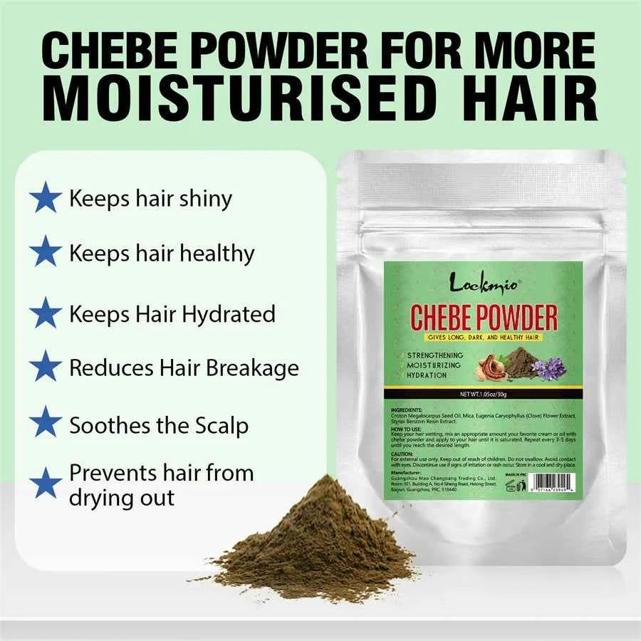 Chebe Hair Care Products Moisturizing and Nourishing DIY Essence Powder Smooth Chebe Hair Oil Powder for Dry Damaged Split Ends