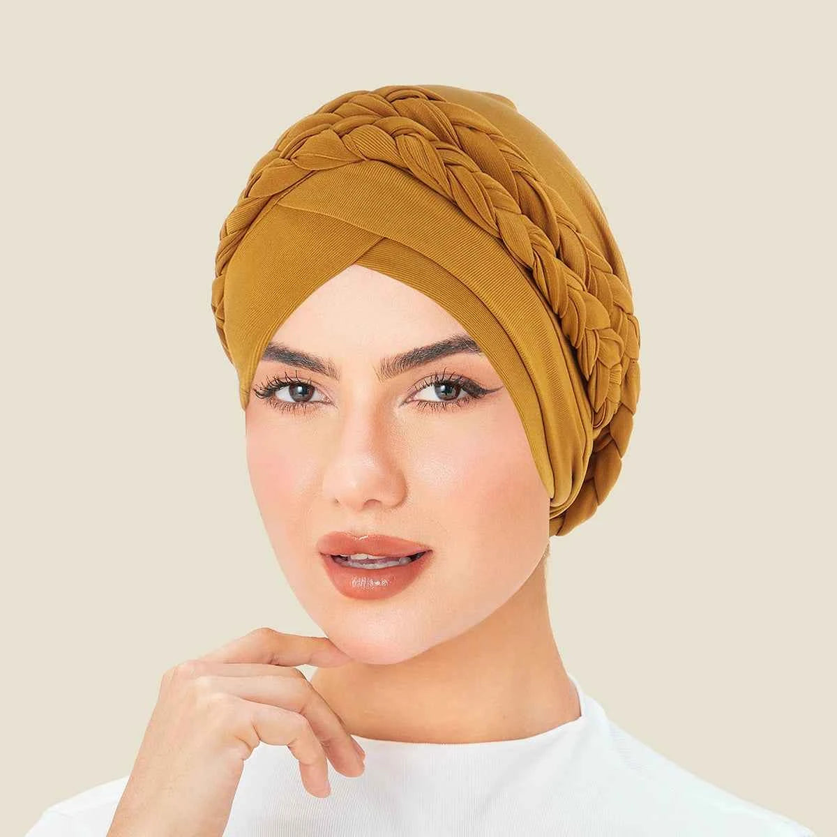 New Head Scarf for Muslim Women Solid Color Turban Bonnet Hijab Caps Inner Hijabs Femme Musulman Arab Wrap Turbantes