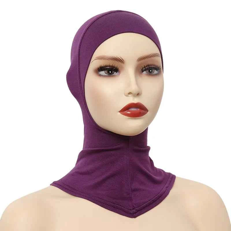 Women’s Turban Caps – Muslim Underscarf Modal Hijab Inner Cap with Full Coverage & Stretchy Fit