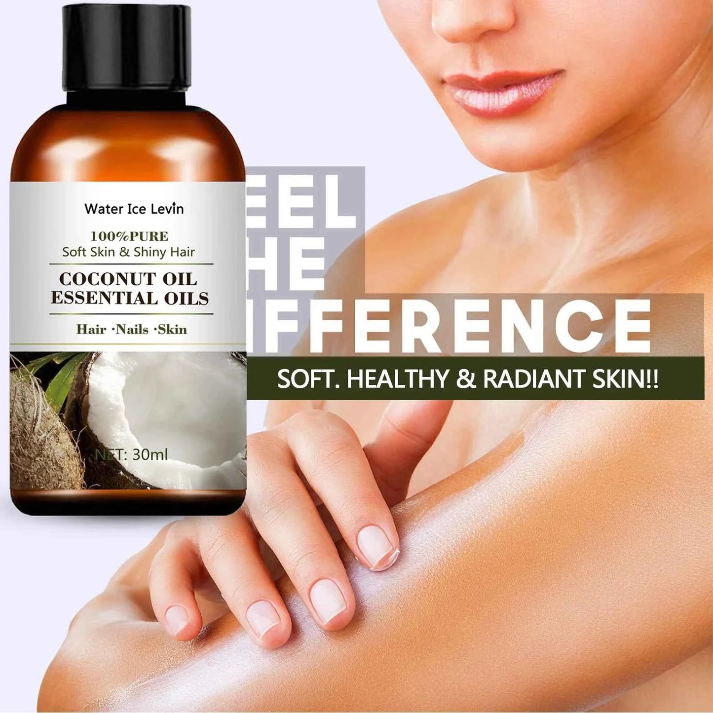 New Pure natural coconut essential oil tea tree rose jasmine mint vanilla eucalyptus for skin care massage diffuser oil 30ML - NamafadStore