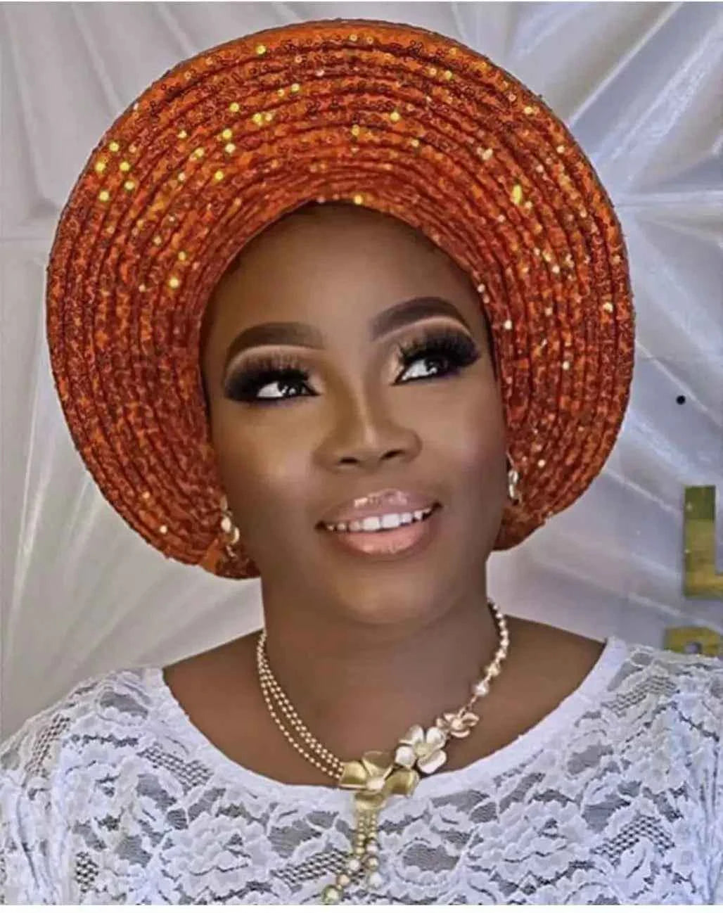 2025 Sequins Turban Chemo Cap for Women Ready to Wear African Auto Gele Headtie Nigeria Wedding Geles Female Head Wrap Headpiece
