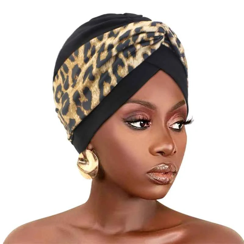 Print Cross Muslim Turban Scarf and Indian hat Ethnic headscarf Women Islamic Inner Hijab  Headwear Arab Wrap Head Scarf