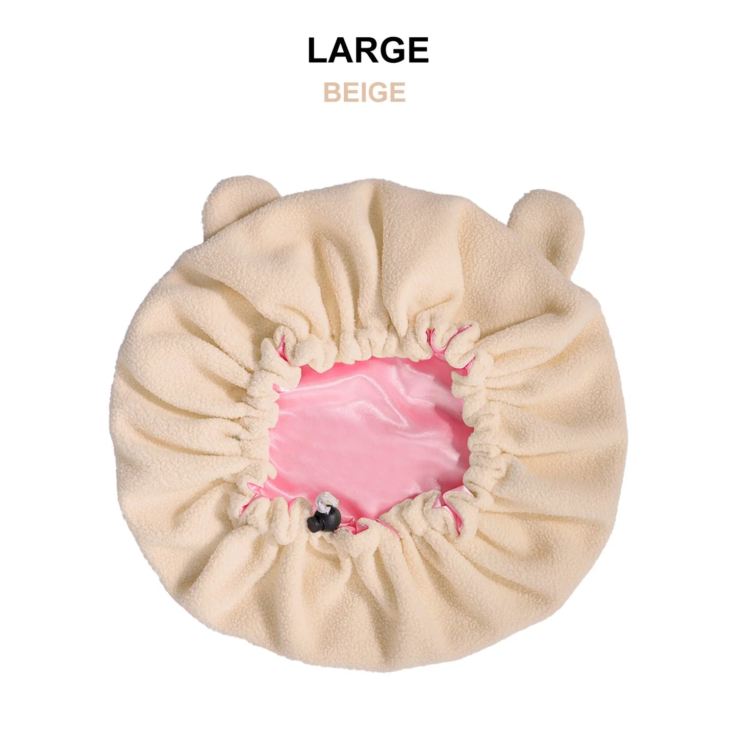 Winter Bonnet's Double Layer Thickening Sleep Cap Polar Fleece Warm Nightcap Big Bonnet Sleeping Cap