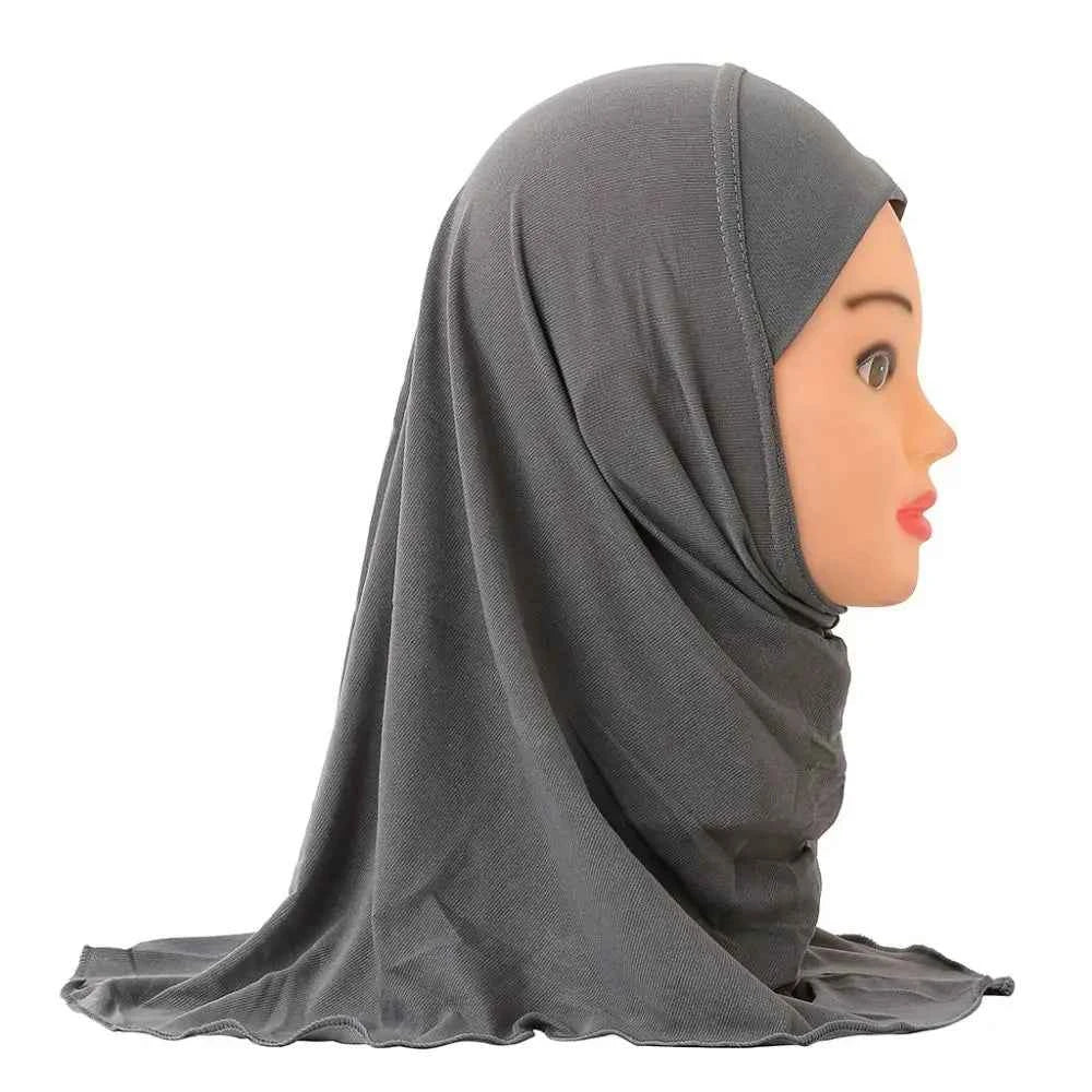 50cm Children’s Hijabs – Soft & Stretchy Muslim Girls’ Headscarf for Ages 2–7