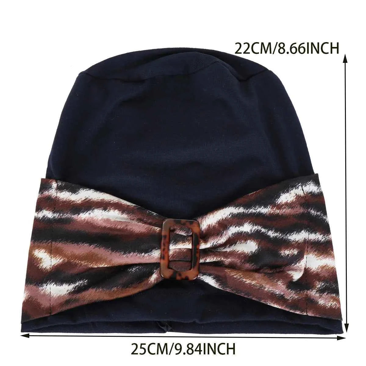 Women’s Twist Knot Turban Headscarf – Muslim Hijab Beanie, Chemo Cap & Hair Accessory
