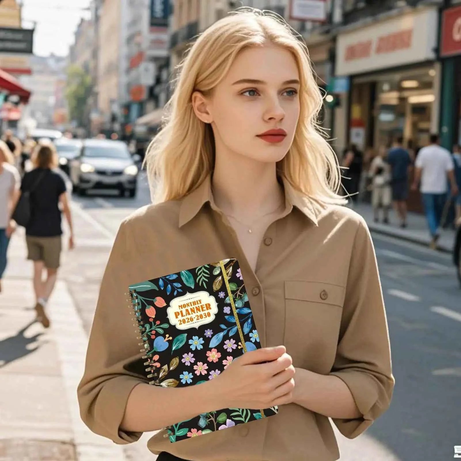 Coil Bound Monthly Planner 2026-2030 Long-Term Planning Datebooks Weekly And Monthly Planner For School Student Business