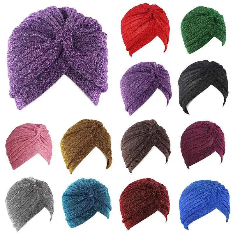 Fashion Muslim Turban Scarf for Women – Twisted Inner Hijab Cap Arab Head Wrap