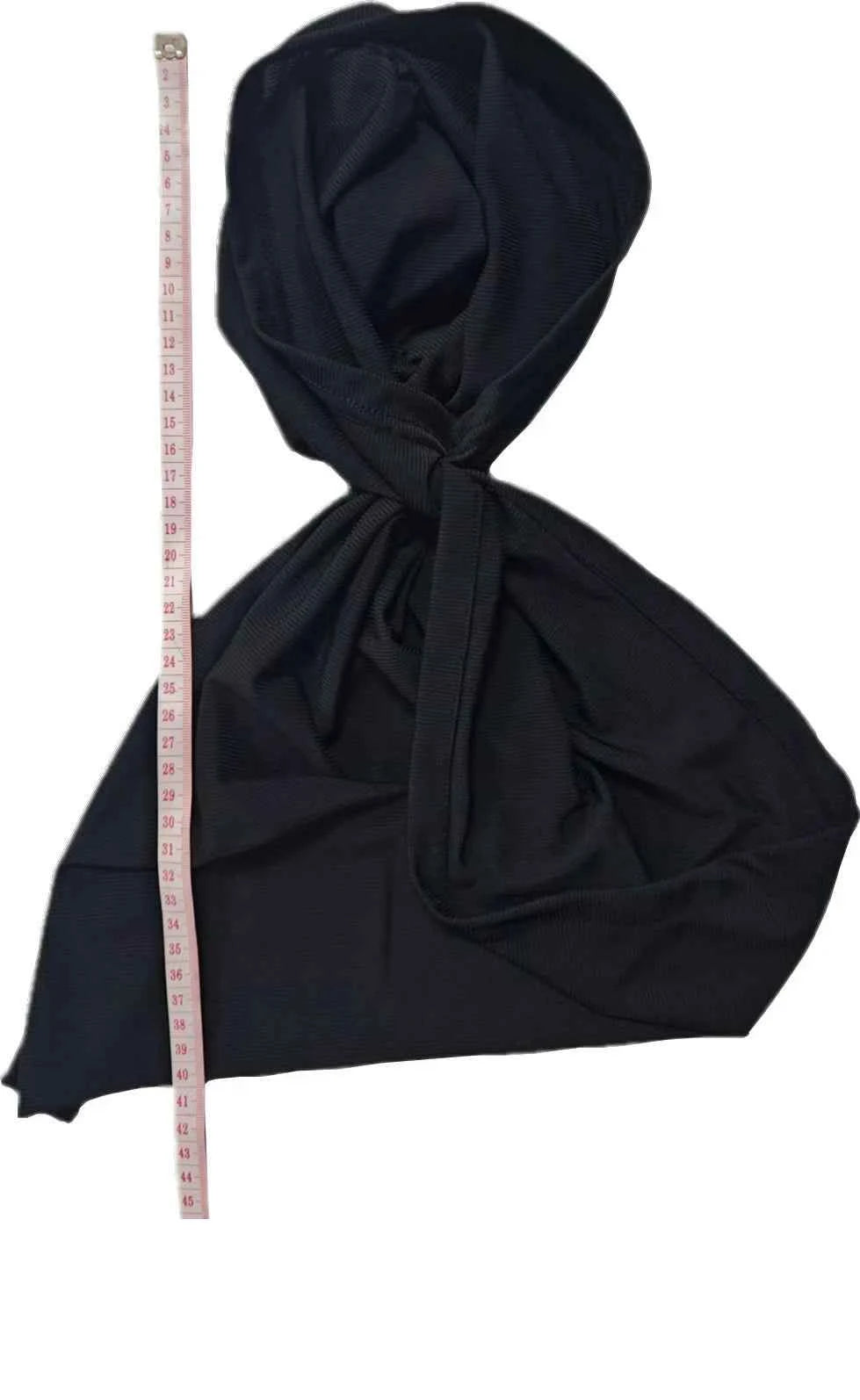 Solid Color Threaded Headscarf Wrapped Design With High Elasticity Suitable For Various Head Circumferences