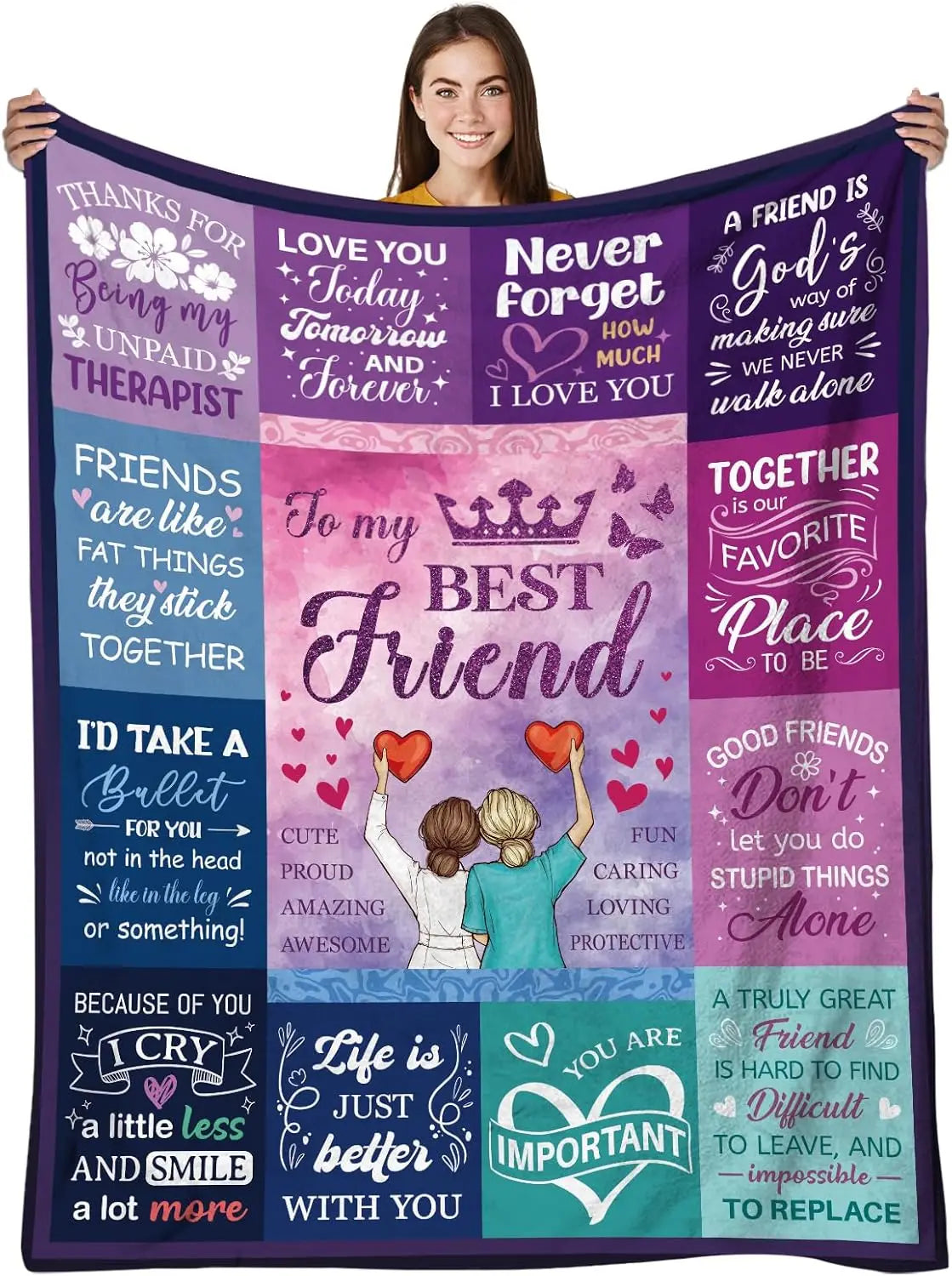 Sunflower Sister Gift Blanket – Birthday, Graduation & Mother’s Day