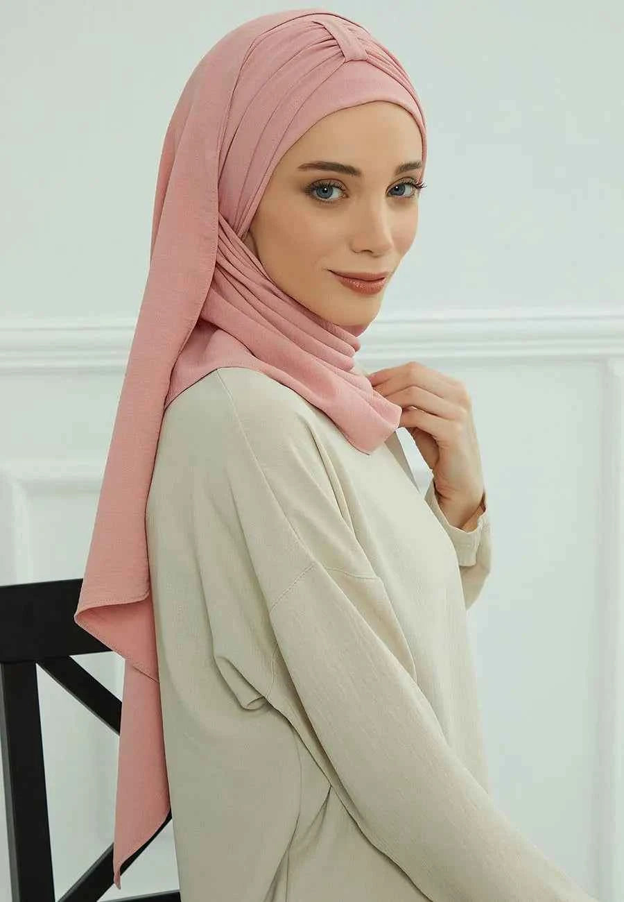 Large Plain Muslim Hat Inner Hijab Caps Ramadan Headwraps Pre-design