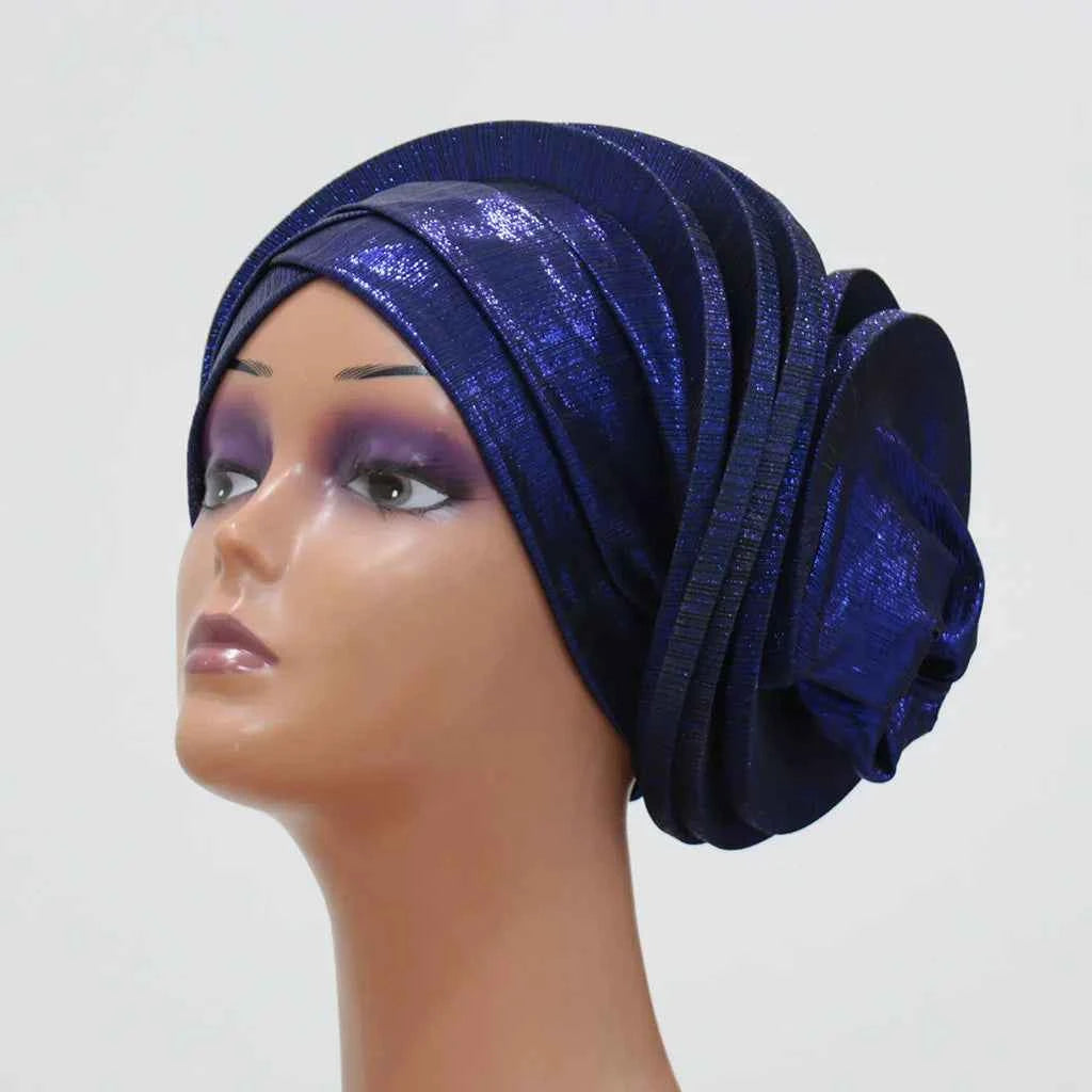 Women’s Bonnet Turban Cap – Folded Bud Headscarf, Casual & Versatile Cross Hat
