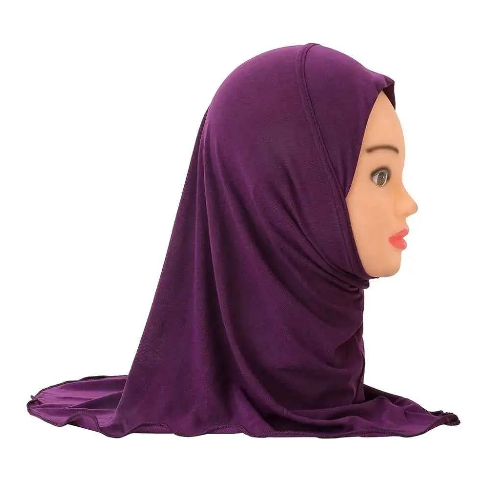 50cm Children’s Hijabs – Soft & Stretchy Muslim Girls’ Headscarf for Ages 2–7