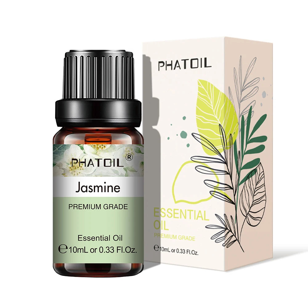 PHATOIL Natural Plant Essential Oil 10ml Eucalyptus Rose Lemon Bergamot Vanilla Peppermint 1PCS Aroma Essential Oil For Diffuser - NamafadStore