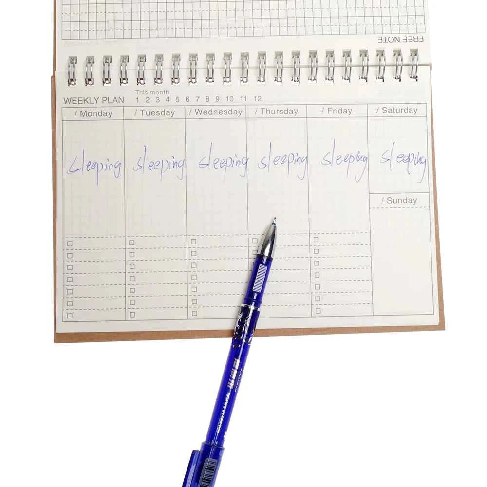 Daily Weekly Monthly Planning Schedule Retro Coil Coil Planner This To Do List Organizer Improve Productivity Manual