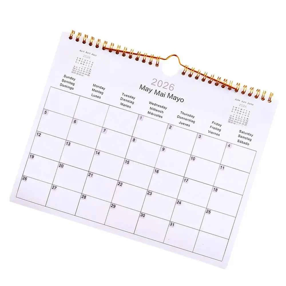 2025 Calendar 2025-2026 Calendar Planner Multilingual Coil Planner Agenda Organizer Scheduling For Home Office School Classroom