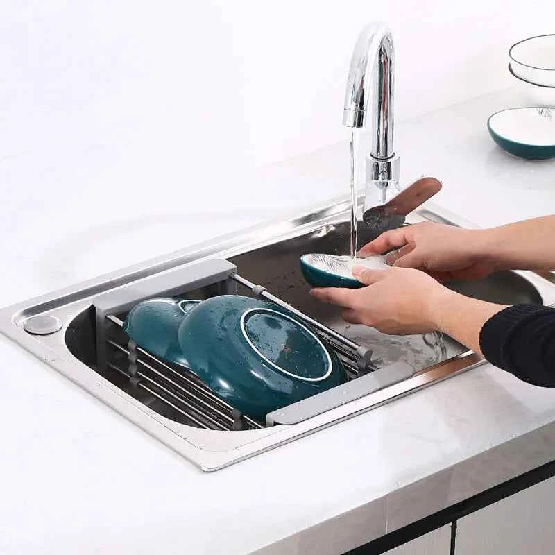 Scalable Sink Rack Dish Drying Rack Kitchen Storage Organization Tableware Drainboard Kitchens Accessories Organizer Shelf Home