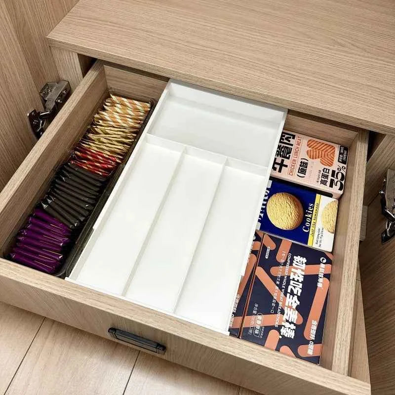 Silverware Drawer Organizer Expandable Cutlery Organizer Utensil Tray for Kitchen Adjustable Flatware Tray Cutlery Holder