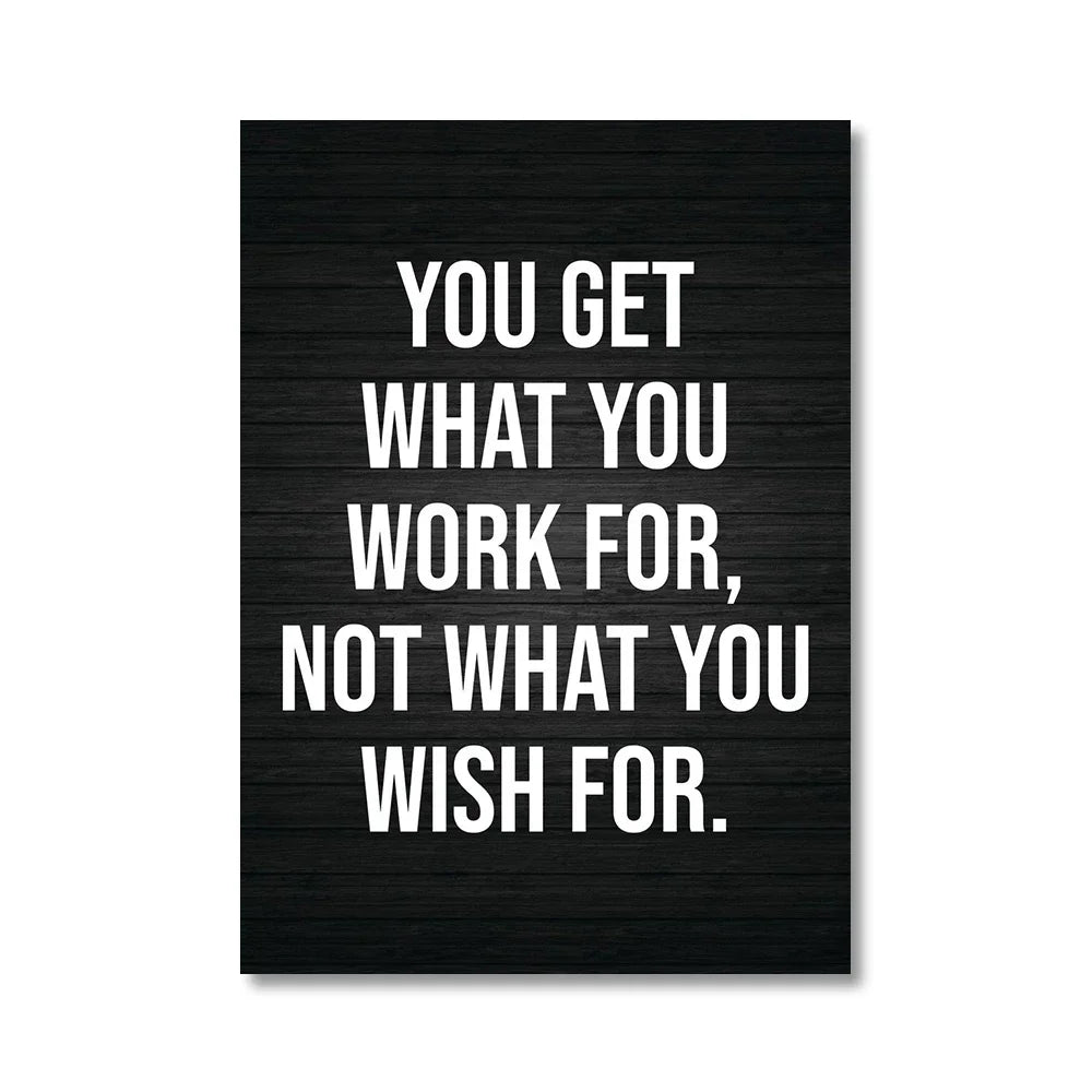 Office Decor Exercise Motivational Quote Minimalist Wall Art Print Canvas Painting Posters for Living Room Modern Home Decor