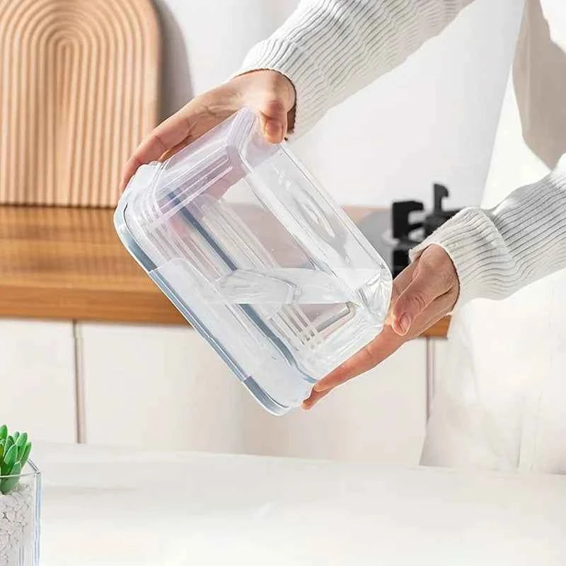 4pcs/Set Leak-Proof Food Storage Containers-Airtight, Stackable Meal Prep Boxes-Suitable for Fruits, Vegetables, Meat & Grains