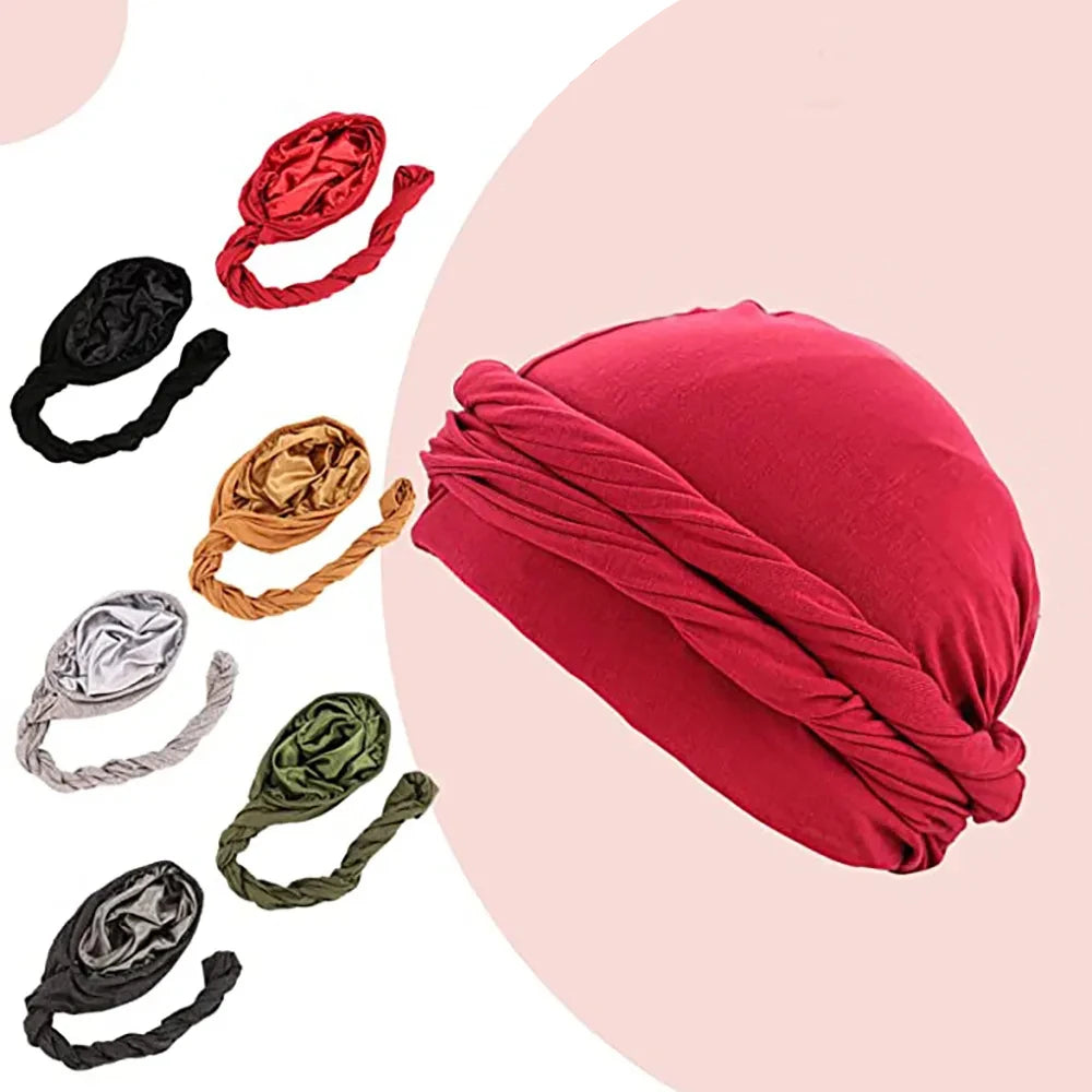 Unisex Turban Headwrap – Halo Turban, Durag & Chemo Hat with Satin-Lined Comfort