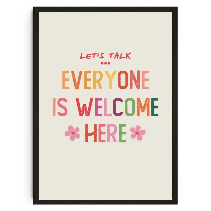 Be Kind to your mind Mental Health Psychology Wall Art Canvas Posters Quotes Prints Wall Picture for Therapy Office Decor
