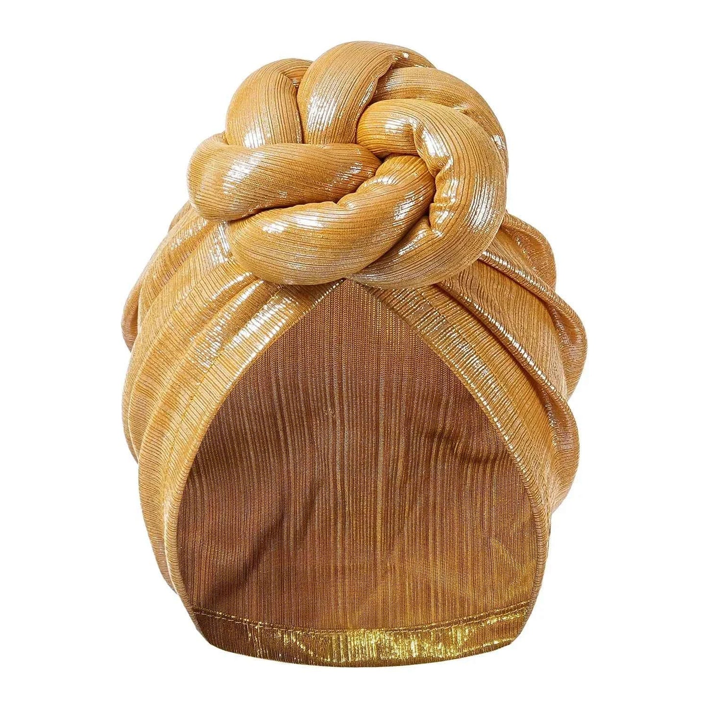 Bonnet For Women Turban Hat Hot Ice Silk Quick-Drying Breathable Laser Personality Trend Ethnic Flower-wrap Knotted Cap female