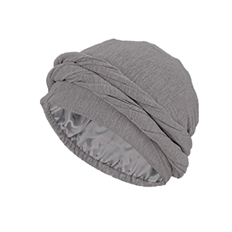 Unisex Turban Headwrap – Halo Turban, Durag & Chemo Hat with Satin-Lined Comfort