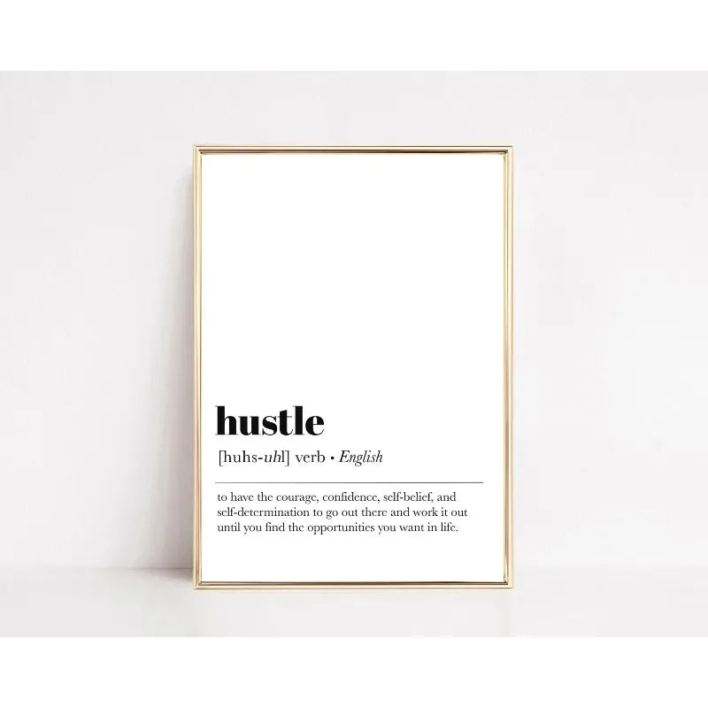 Funny Office Definition Poster Canvas Painting Motivational Words Canvas Painting Wall Art Picture Living Room Home Decor Mural