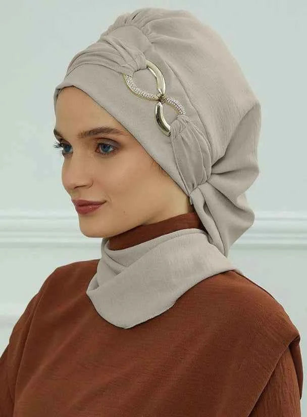 Ramadan Muslim Inner Hijabs For Woman  Turban Hijabs With Cap Islamic Muslim Jersey Head Scarf Headwraps Muslim Women Clothing