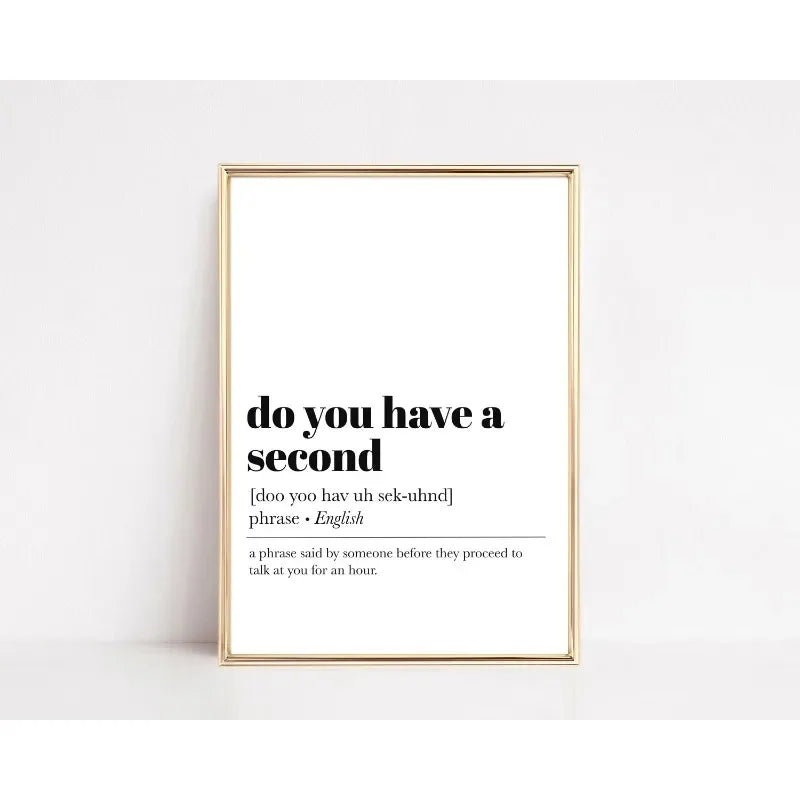 Funny Office Definition Poster Canvas Painting Motivational Words Canvas Painting Wall Art Picture Living Room Home Decor Mural