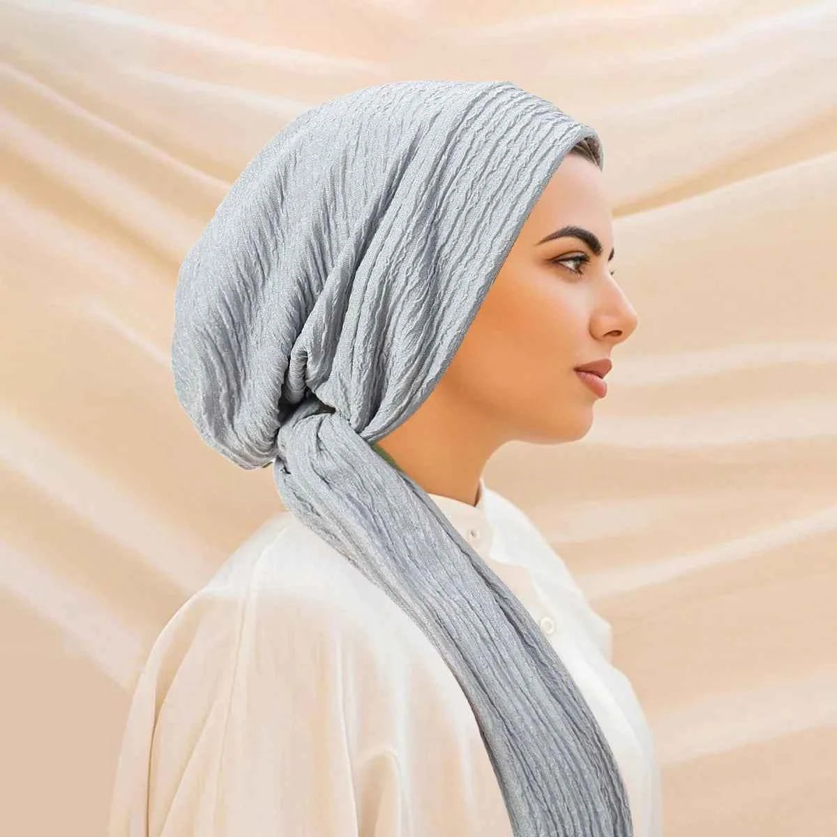 Luxury Spring knot Turban Hat for Women Beanie Chemo Cap Muslim Headscarf Wraps Elegant Women Hair Cover Cap Bandana Headwear