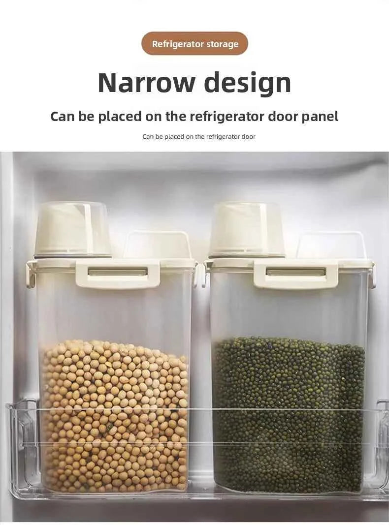 1.75/ 2.5/3L Food Grade Grain and Miscellaneous Grain Storage Box, Rice Bucket Storage Tank, Sealing Tank, Kitchen Utensil New