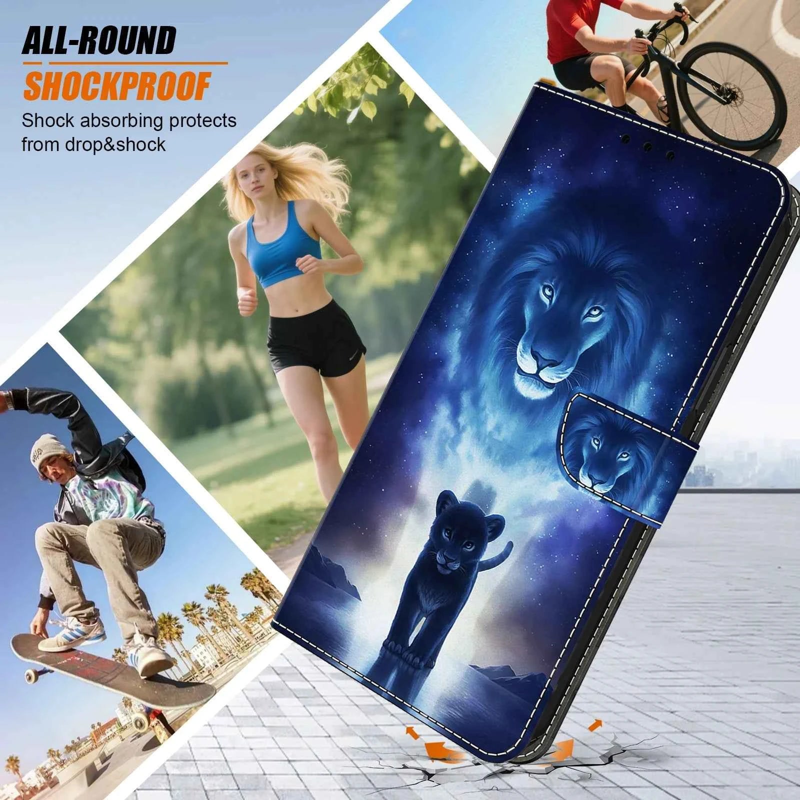 3D Magnetic Flip Leather Cover Wallet Case For iPhone 17 17e 16e 16 15 14 13 12 11 Mini Air Pro Max Plus