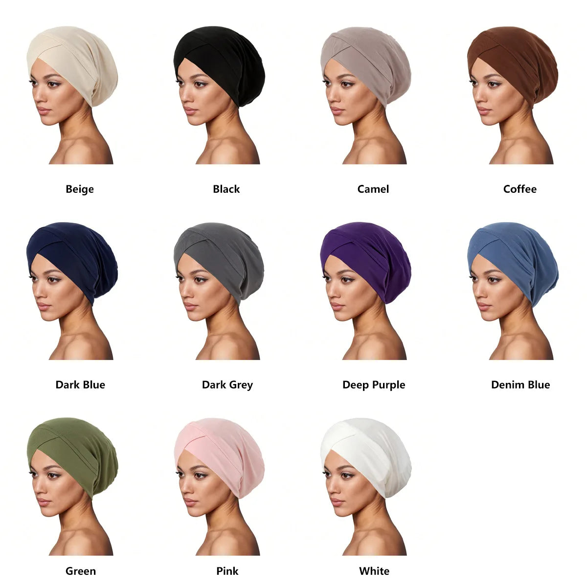 New African Women Print Turban Flower Beanies Bonnet Muslim Hijab Headscarf Hair Loss Head Wrap Bandanas Headband Turbante Mujer - NamafadStore