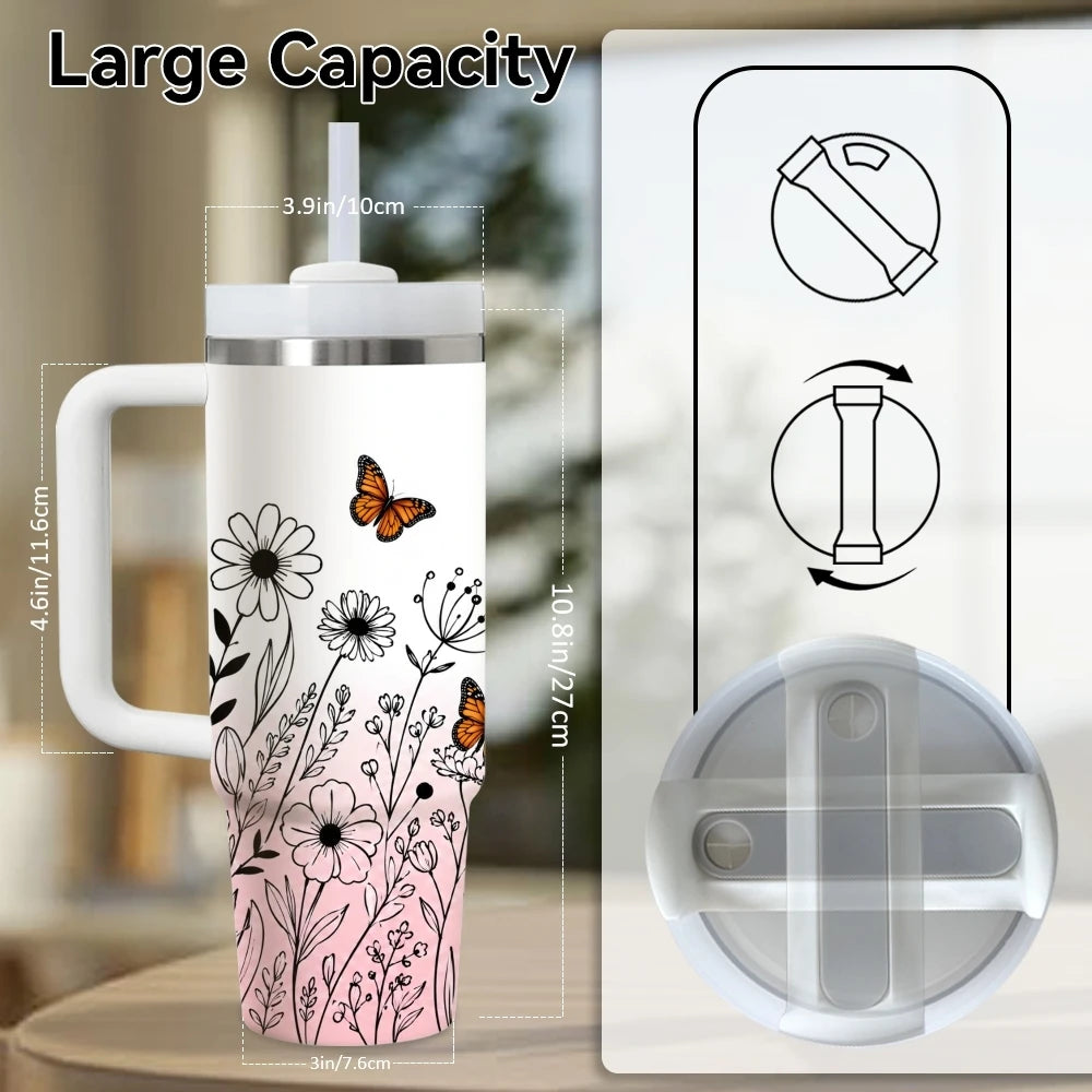 40oz Bible Verse Tumbler – Christian Faith Insulated Stainless Steel Cup