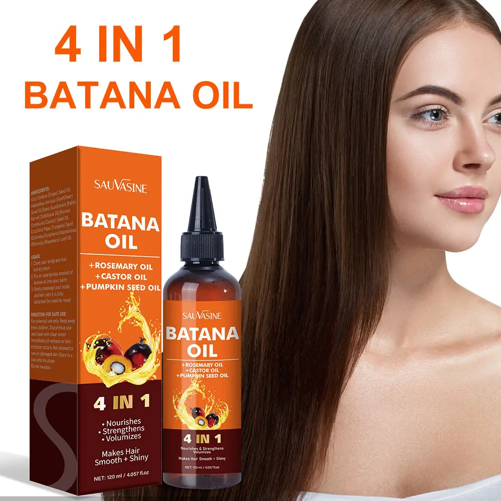 120ML 4 IN 1 Batana Hair Oil Nourishes Hair Follicles And Smoothen Hair With Nourishing Hair Oil 2025 New - NamafadStore