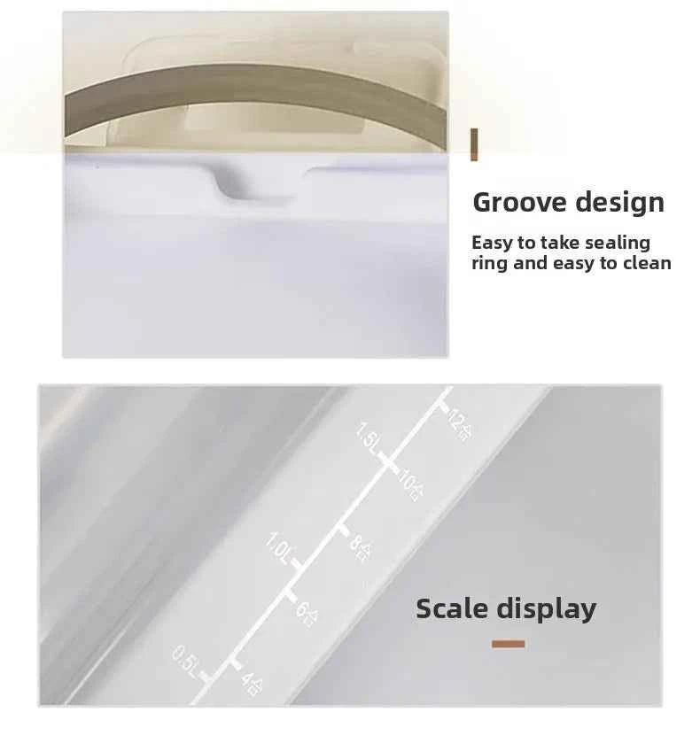 1.75/ 2.5/3L Food Grade Grain and Miscellaneous Grain Storage Box, Rice Bucket Storage Tank, Sealing Tank, Kitchen Utensil New