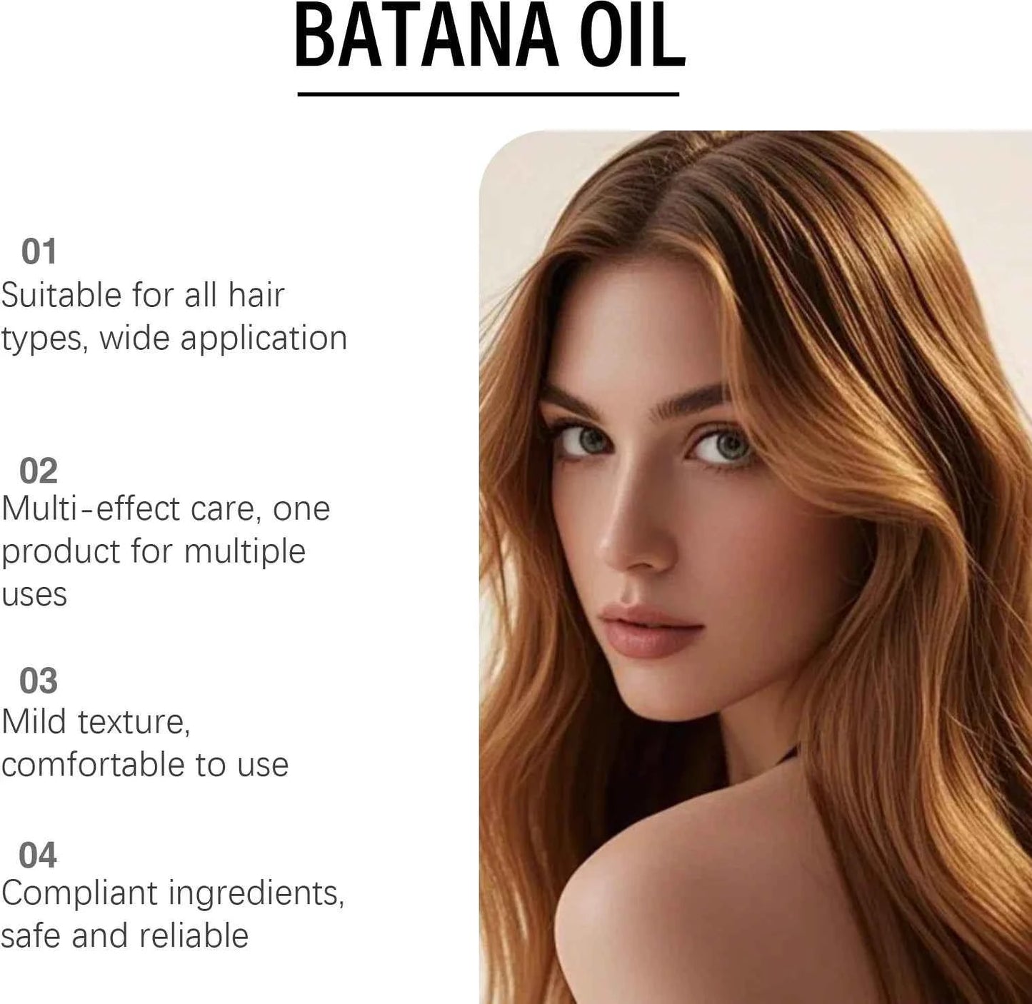 Batana Hair Care Oil - Gentle and Smooth, Nourishes Hair, Volumizing Hair Care Oil